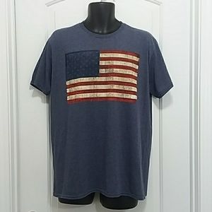 Well Worn American Flag "We The People" Tee